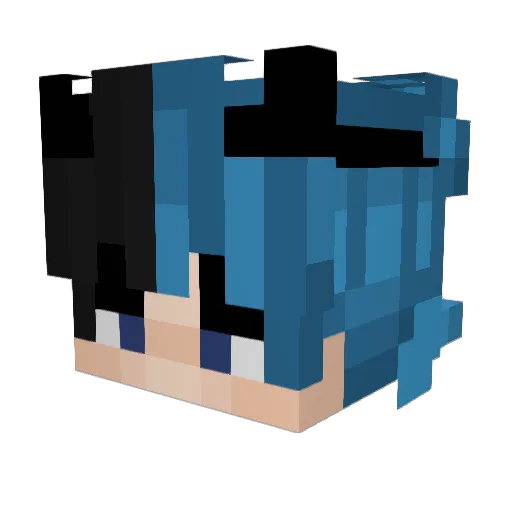 Mongmin81 Minecraft avatar head, 3D render