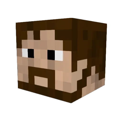 Mongo747 Minecraft avatar head, 3D render