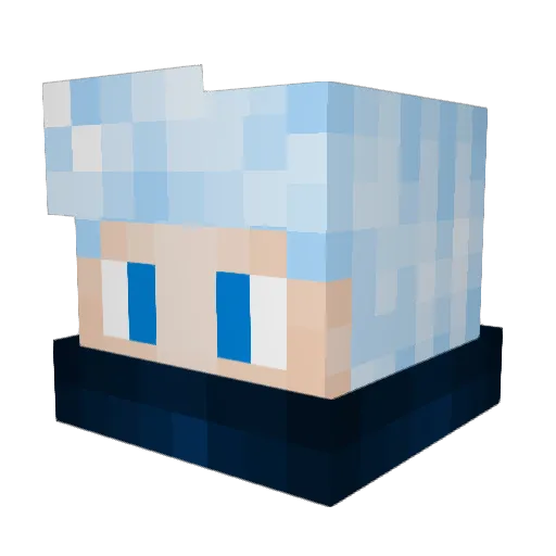 MongoHenke Minecraft avatar head, 3D render