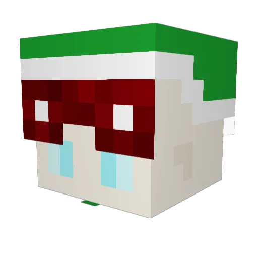 MongoMasel Minecraft avatar head, 3D render