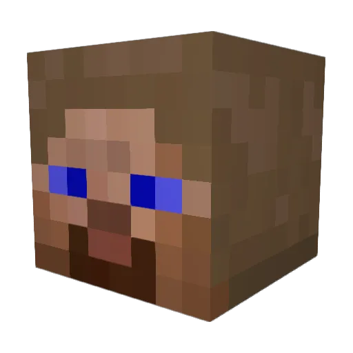 MongoWizard Minecraft avatar head, 3D render