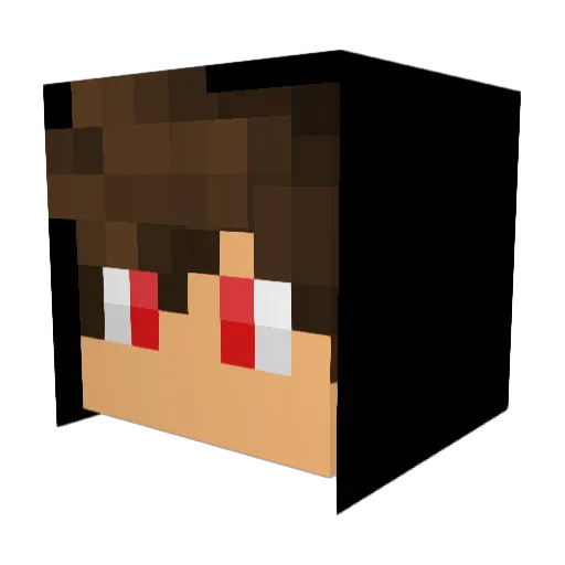 MongolianToe Minecraft avatar head, 3D render