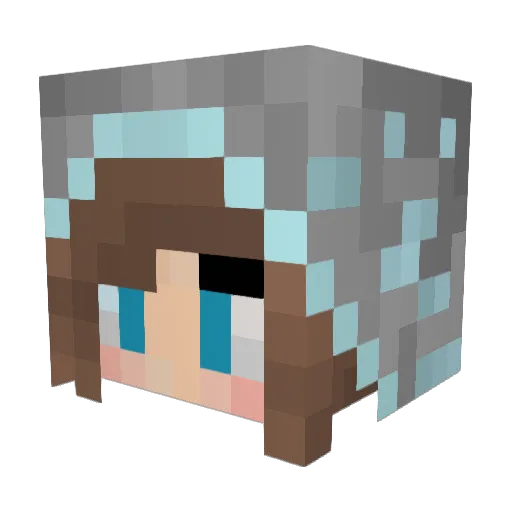 Mongoose325 Minecraft avatar head, 3D render