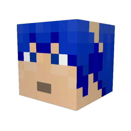 MongoosesGalore Minecraft avatar head, 3D render