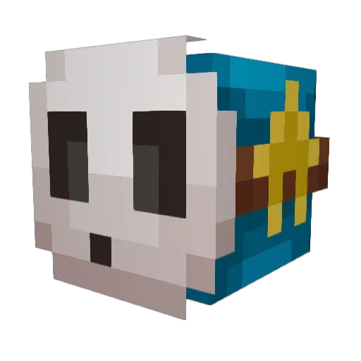 Mongopilz Minecraft avatar head, 3D render