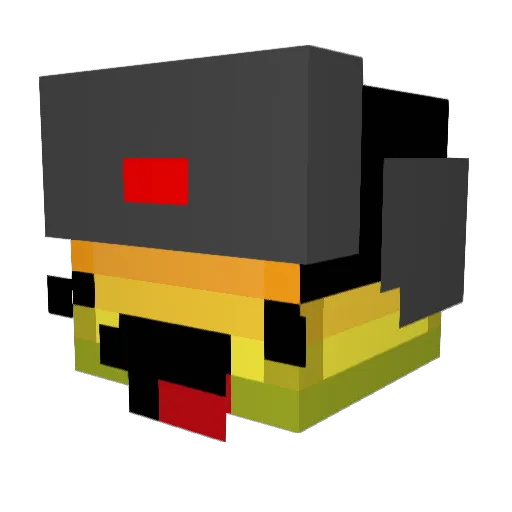 MongraelsUnibrow Minecraft avatar head, 3D render