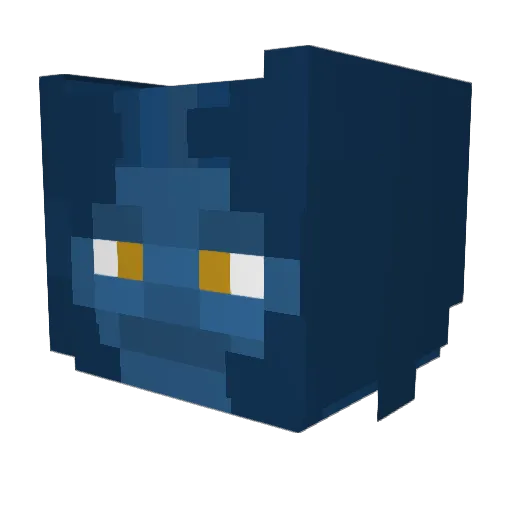 Mongrel00 Minecraft avatar head, 3D render