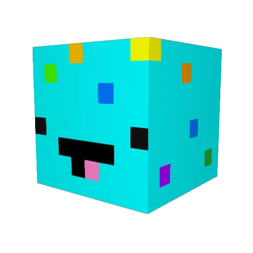 Mongrol_ Minecraft avatar head, 3D render