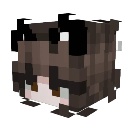 MoniM21 Minecraft avatar head, 3D render