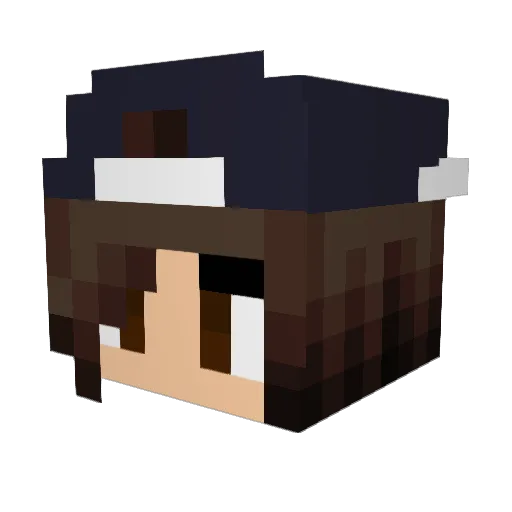 MoniSchneider Minecraft avatar head, 3D render