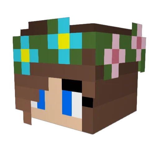 Monibony Minecraft avatar head, 3D render
