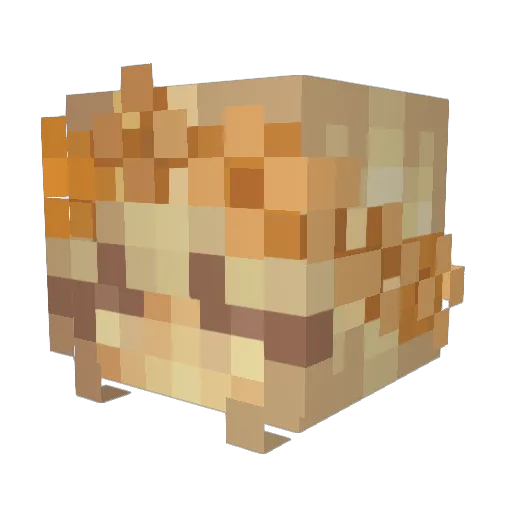 MonicaG10 Minecraft avatar head, 3D render
