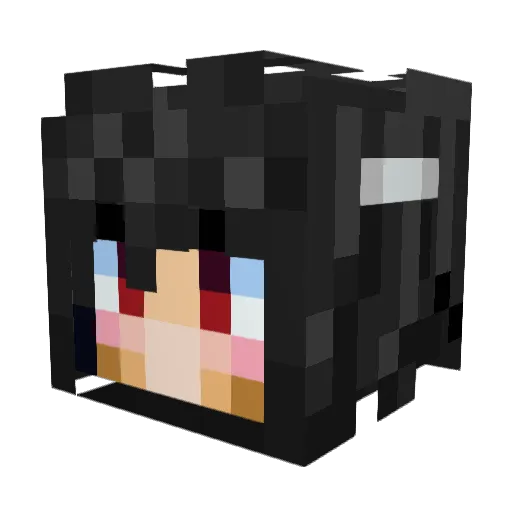 Monike3614 Minecraft avatar head, 3D render