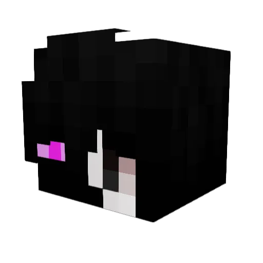 Monisuea Minecraft avatar head, 3D render