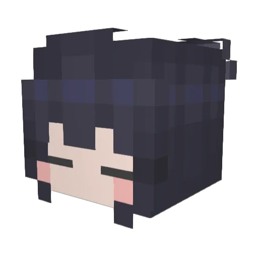 Monito420 Minecraft avatar head, 3D render