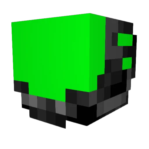 Monitorable Minecraft avatar head, 3D render