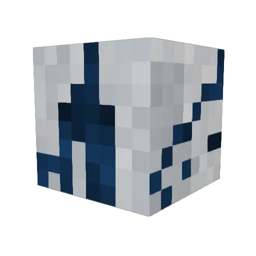 MonixNX Minecraft avatar head, 3D render