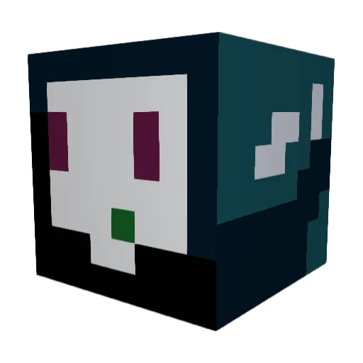 Monjango Minecraft avatar head, 3D render