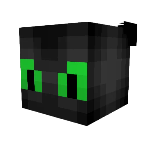 Monk3yGman Minecraft avatar head, 3D render