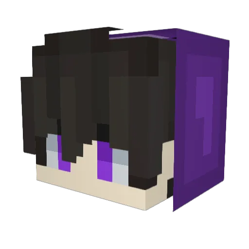 MonkNation Minecraft avatar head, 3D render