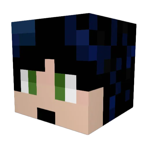 MonkberryMoon Minecraft avatar head, 3D render