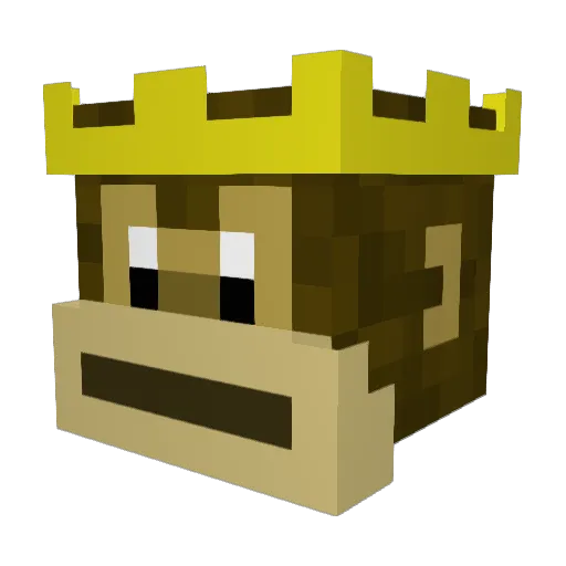 Monke1S Minecraft avatar head, 3D render