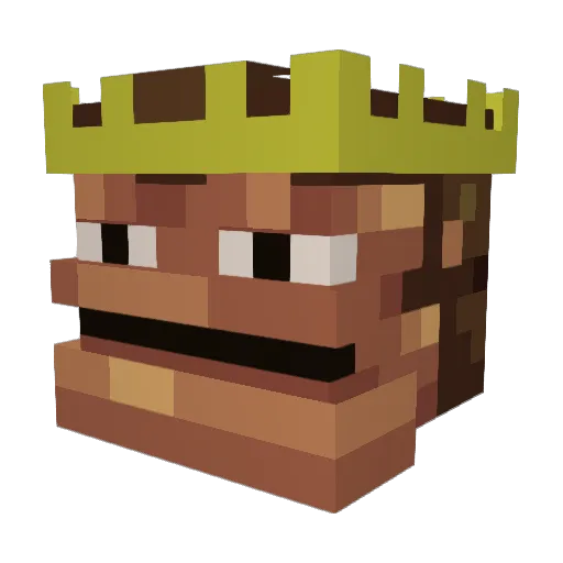 Monke6543 Minecraft avatar head, 3D render