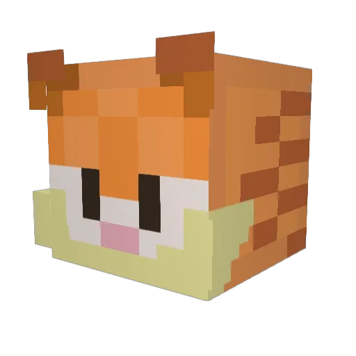 MonkeDunmke Minecraft avatar head, 3D render