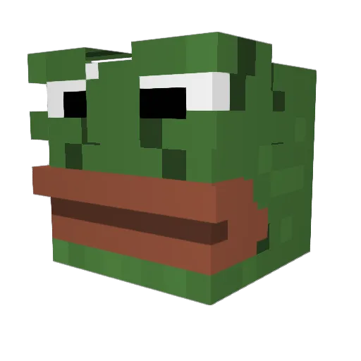 MonkeFlip720 Minecraft avatar head, 3D render