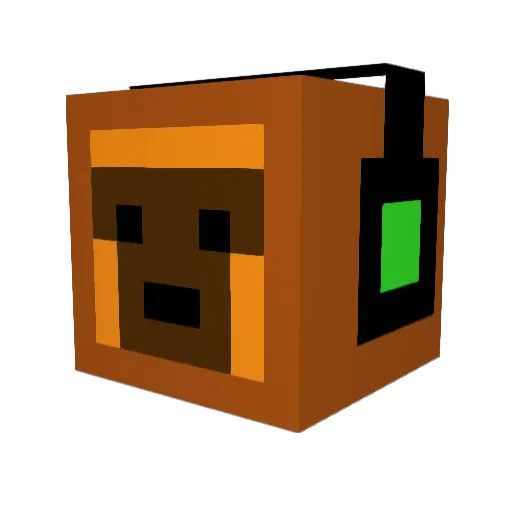 MonkehMaster Minecraft avatar head, 3D render