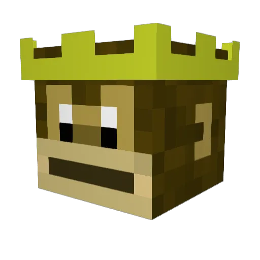 Monkeryz Minecraft avatar head, 3D render