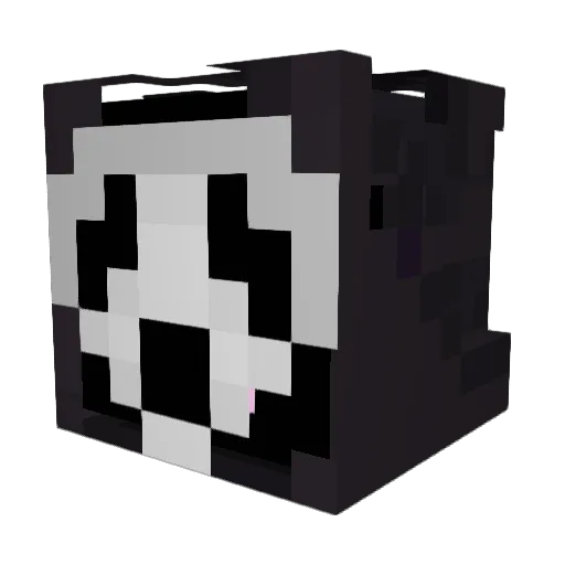 Monketribeleader Minecraft avatar head, 3D render