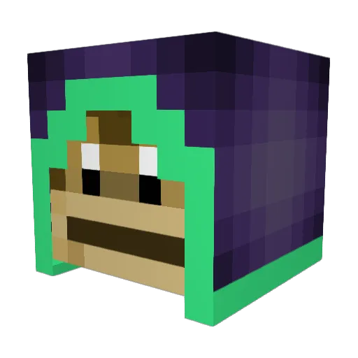 Monkey1313 Minecraft avatar head, 3D render