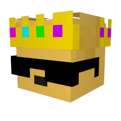Monkey37727 Minecraft avatar head, 3D render