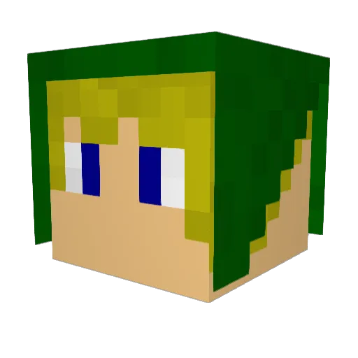 Monkey9999999991 Minecraft avatar head, 3D render