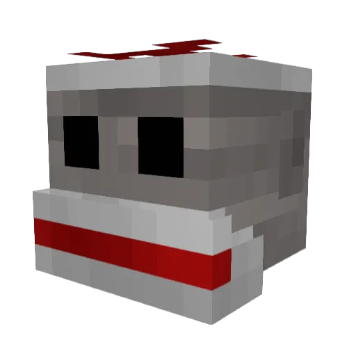 MonkeyBalloon Minecraft avatar head, 3D render