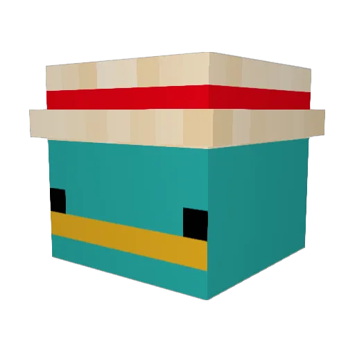MonkeyBanana58 Minecraft avatar head, 3D render
