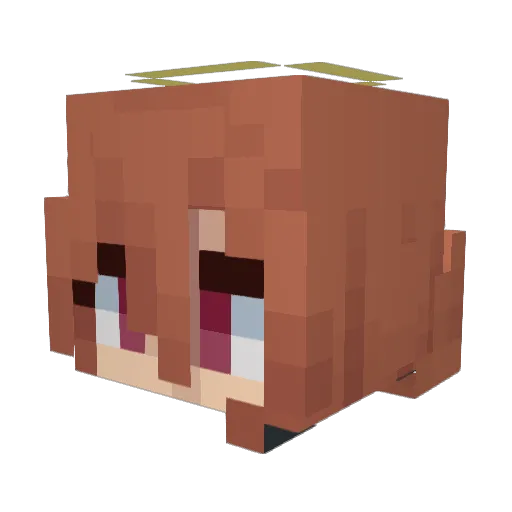 MonkeyBlud Minecraft avatar head, 3D render