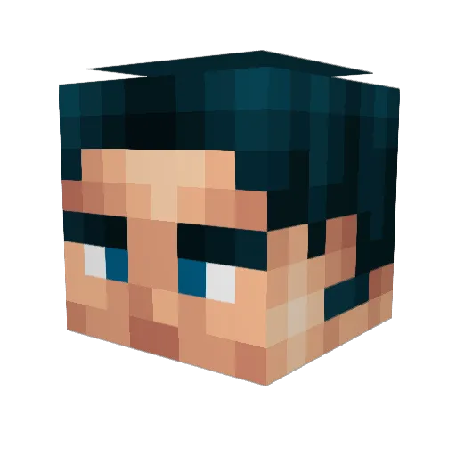 MonkeyBuilde Minecraft avatar head, 3D render