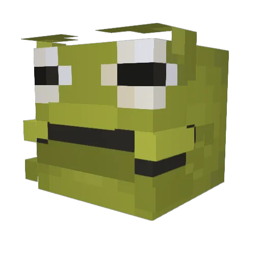 MonkeyBusiness__ Minecraft avatar head, 3D render