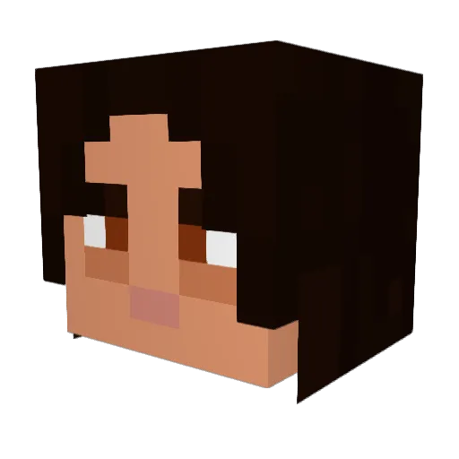 MonkeyCheeseYum Minecraft avatar head, 3D render