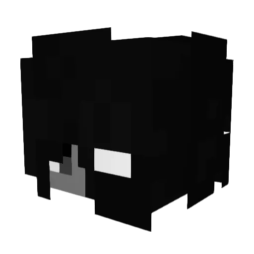 MonkeyChunk Minecraft avatar head, 3D render