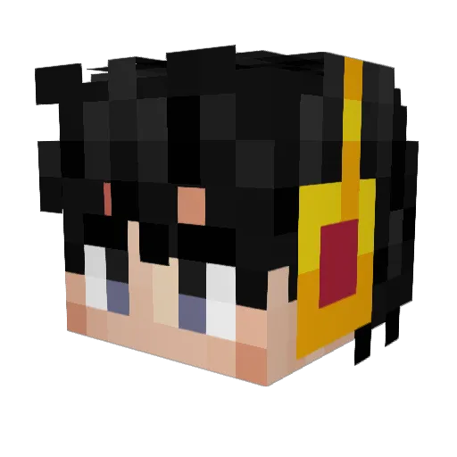 MonkeyDChristian Minecraft avatar head, 3D render
