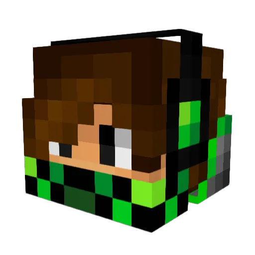 MonkeyDRuffy2014 Minecraft avatar head, 3D render