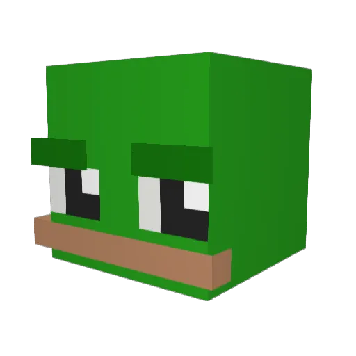 MonkeyDSot0 Minecraft avatar head, 3D render