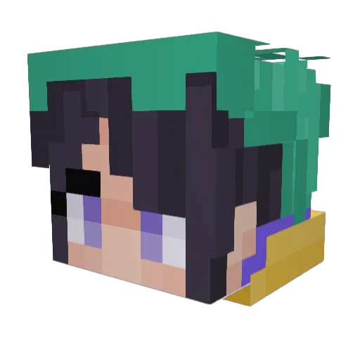 MonkeyDrip69 Minecraft avatar head, 3D render