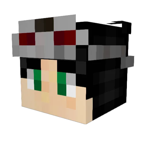 MonkeyGamerXL Minecraft avatar head, 3D render