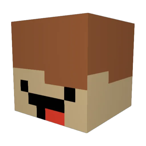 MonkeyGoose513 Minecraft avatar head, 3D render