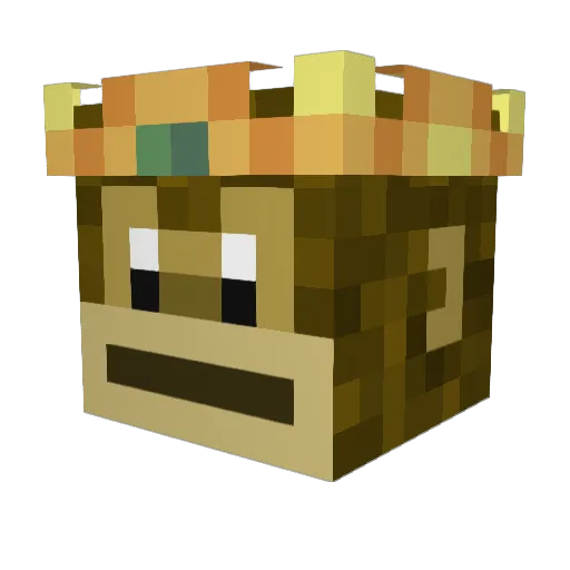 MonkeyHigh Minecraft avatar head, 3D render