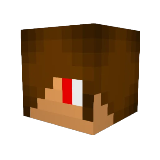MonkeyLaw7 Minecraft avatar head, 3D render